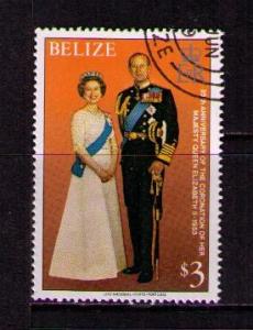 BELIZE Sc# 435 USED FVF CTO Queen Elizabeth II 