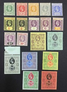 MOMEN: SIERRA LEONE SG #112-128 1912-21 MINT OG H £400++ LOT #64287