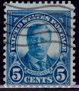 United States, 1922-25, Roosevelt, 5c, sc#557, used