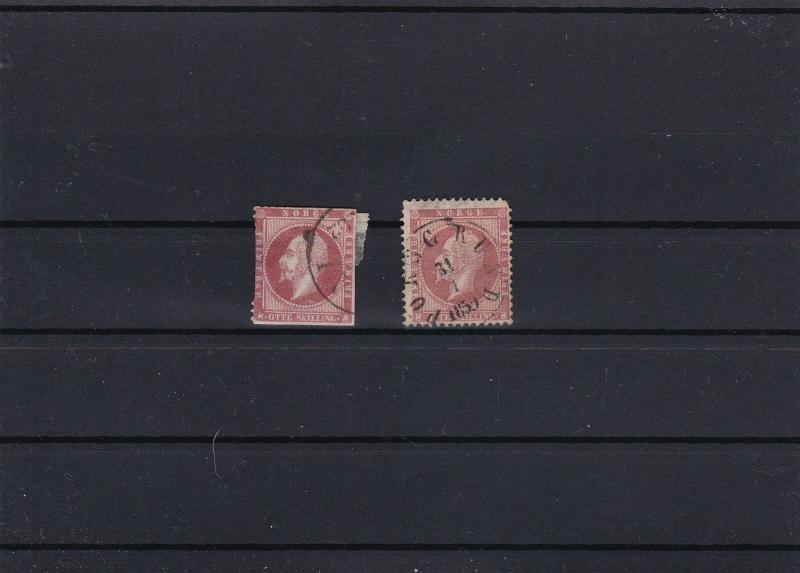 norway early used stamps cat £100 ref r8831