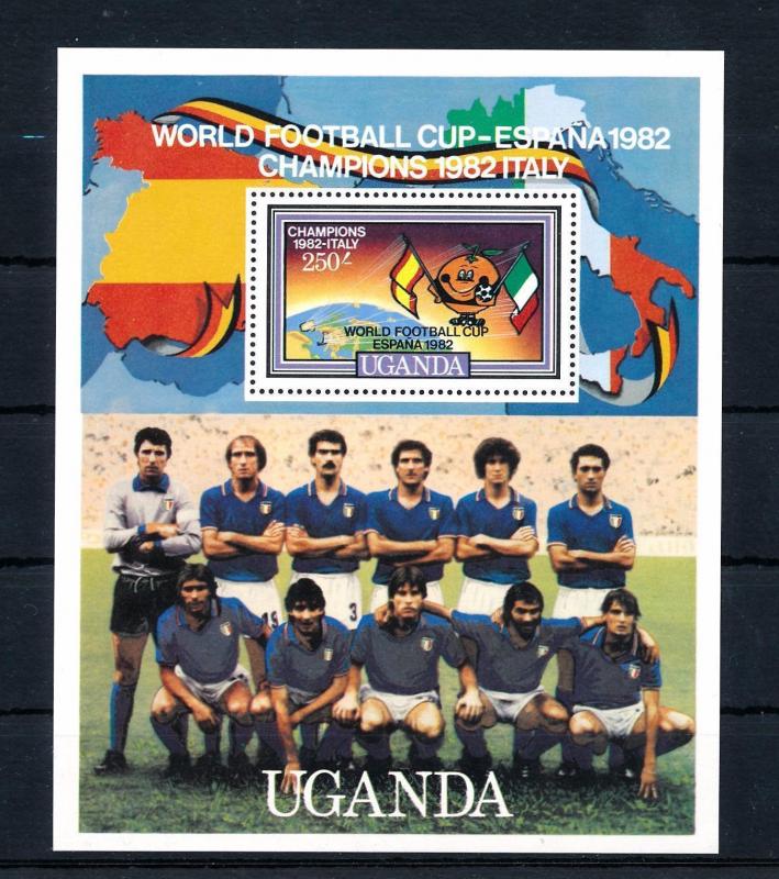 [59529] Uganda 1982 World Cup Soccer Football Spain MNH Sheet