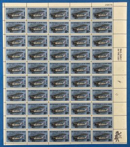 C74 50th Anniversary of US Airmail Sheet of 50 US 10¢ Stamps MNH 1968