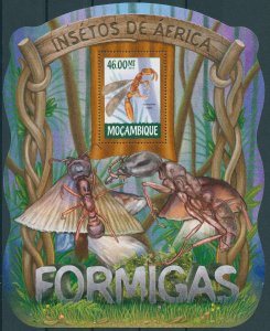 Mozambique 2015 MNH Insects Stamps Ants 1v S/S IV