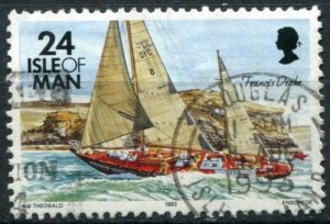 Isle of Man Sc#547 Used, 24p multi, Definitives: Ships (1993)