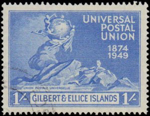 Gilbert & Ellice Islands #56-59, Complete Set, 1949, UPU, Used