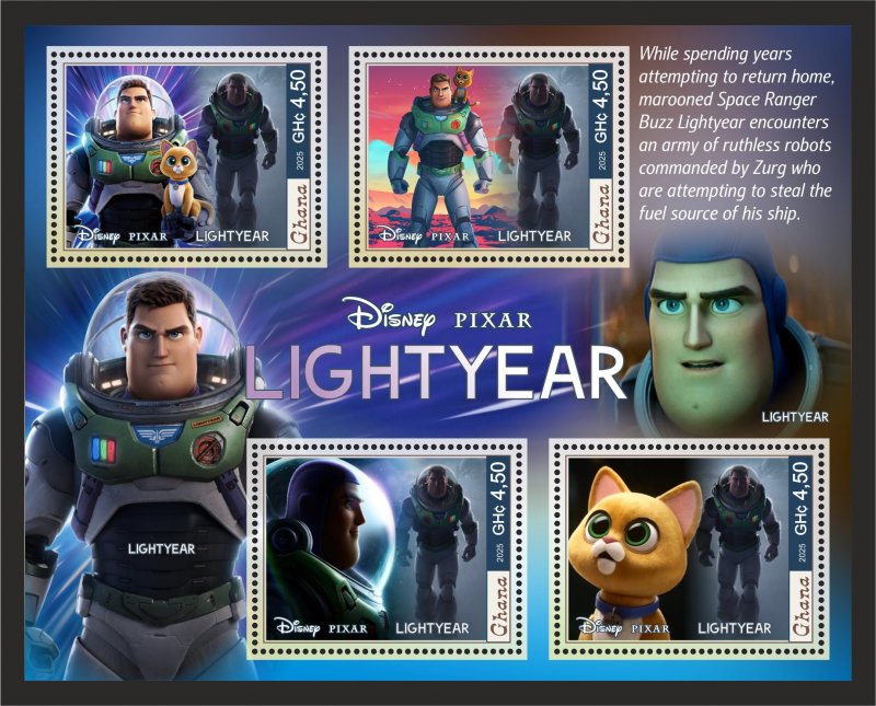 Stamps.Disney 2025 year 8 sheets perforated  NEW