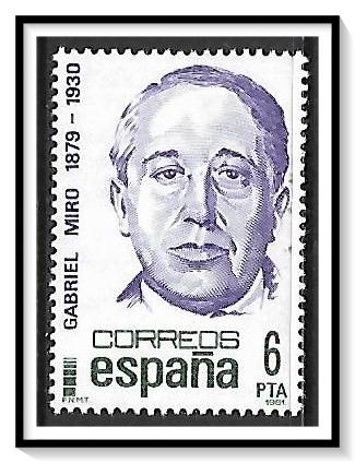 Spain #2239 Gabriel Miro MNH