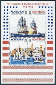 Montserrat Sc 362a MNH.Mi Bl.11. American Bicentennial, 1976. Sea Battles