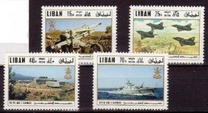 LEBANON - LIBAN MH SC# C642-C645 LEBANESE ARMY