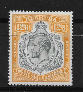 BERMUDA SG93 1932 12/6 GREY & ORANGE MTD MINT