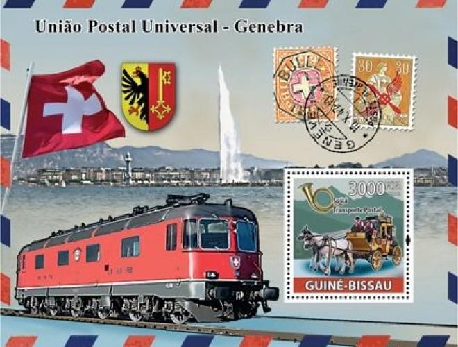 GUINEA BISSAU 2008 SHEET UPU POSTAL TRANSPORT