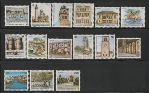 Greece 1988 Departmental Seats Sc 1634-1648 MNH A205