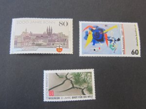 Germany 1989 Sc 1568-70 set MNH