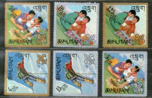 Bhutan 1967 Boy Scouts Mountain Climbing Tree Plantation Sc 86-86E MNH # 787