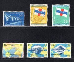 Netherlands Antilles #261, 263-264, 266-268  VF, Used,   ....  4210132