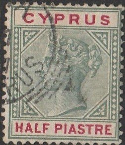 Cyprus, #28 Used From 1894-96