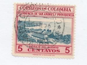 Colombia 1956  Scott 650 used - San Andres Harbor