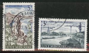 Luxembourg Scott 458-459 Used 1967  Moselle stamp set