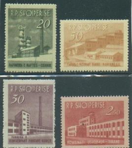 Albania  697-700 MNH 1963 Industry Issue CV $21.95