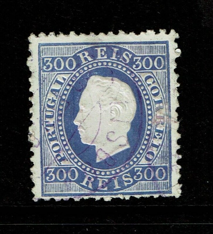 Portugal SC# 50a, Used, perf 12.5, some surface scratching, some toning - S10058