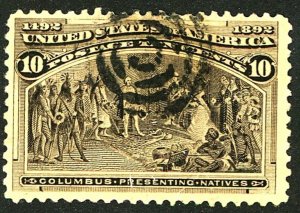 237 10c Columbian Exposition Used VF