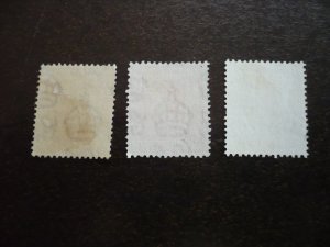 Stamps - Bahamas - Scott#102,103b,110  - Used Part Set of 3 Stamps