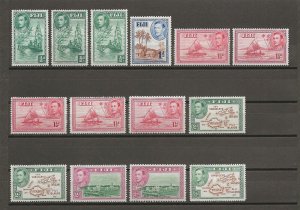 FIJI 1938-55 SG 249/66b MINT Cat £389.25