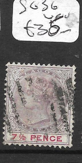 LAGOS  (PP1209B) QV 7 1/2D SG 36  VFU