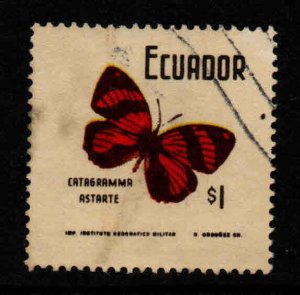 Ecuador Scott 804 used Butterfly stamp