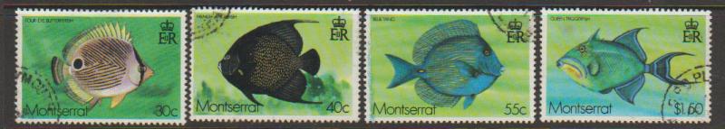 Montserrat SG 417 - 420 set of 4  VFU - Fish