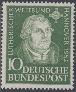 GERMANY Sc # 688 CPL MNH LUTHERAN WORLD FEDERATION ASSEMBLY - MARTIN LUTHER 