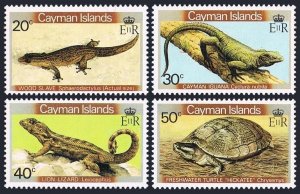 Cayman 467-470, MNH. Mi 471-474. Reptiles 1981: Wood slave, Iguana,Lizard,Turtle