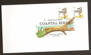 US 4991 Coastal Birds Red Knot DCP FDC 2015