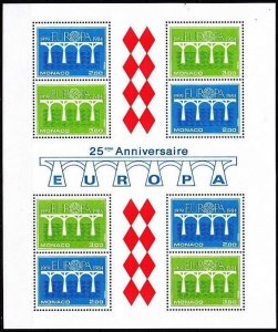 MONACO 1984 EUROPA: Bridge. Souvenir sheet, MNH