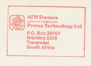 Meter cover South Africa 1988 Flower - Protea