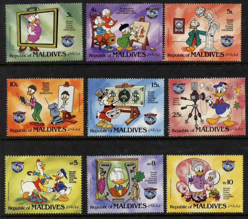 Maldives 1040-7 MNH Disney, Donald Duck 50th Anniversary