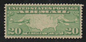 USA C9 XF OG NH, bright color, nicely centered, CHOICE!