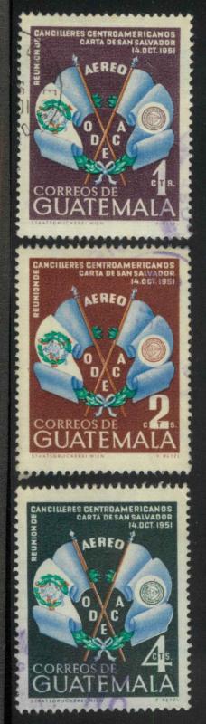 Guatemala C204-C206 Used VF (C204 cr, C206 writing on rev)