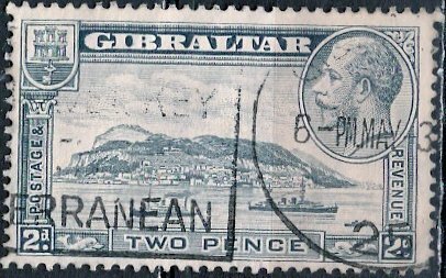 Gibraltar; 1932: Sc. # 98:  Used Single Stamp