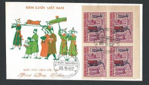 Viet Nam First Day Cover block of four mnh SC 315