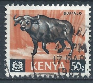 Kenya 1966 - 50c Buffalo - SG26 used