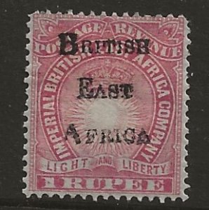 British East Arica 48  1895  1 r fine  mint hinged