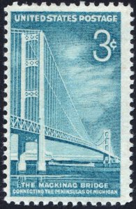 SC#1109 3¢ Mackinac Bridge Issue (1958) MNH