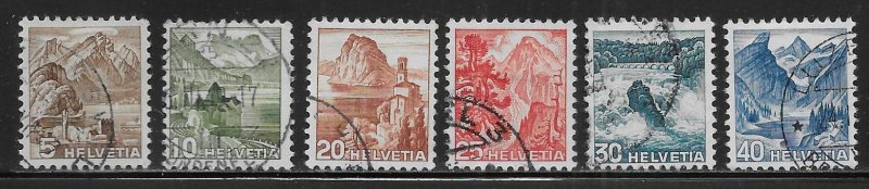 Switzerland 316-321 1948 National Park set Used