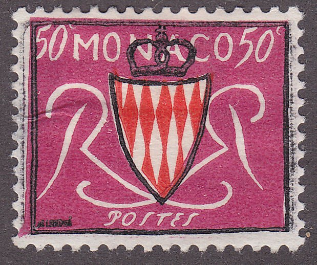 Monaco 312  Grimaldi Coat of Arms 1954