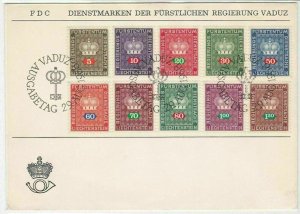 Liechtenstein 1968 Stamps First Day Cover ref R 16733