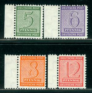 GDR West Saxony Scott # like 14N3 - 14N7, mint nh, variation