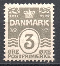 [AC] Denmark 1905-1917 Scott #59 Mint *Hinged*