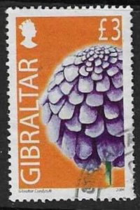 GIBRALTAR SG1106  2004 £3 WILD FLOWERS USED