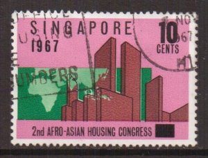 Singapore   #80   used   1967  housing congress 10c